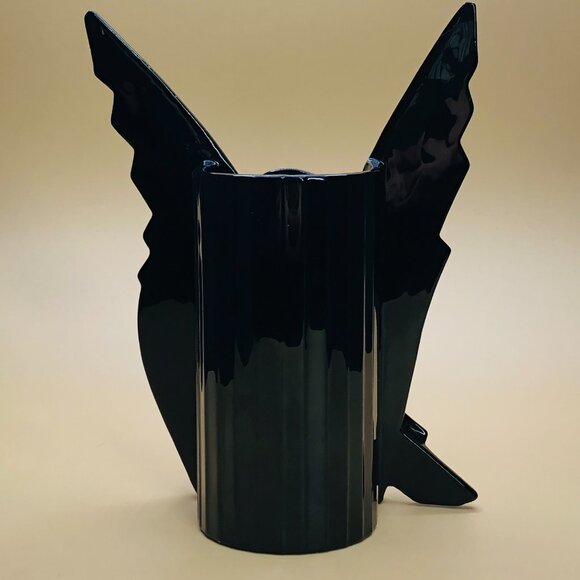 Vintage Fitz and Floyd Skylark Dove Vase: Art Deco Revival Ceramic Centerpiece - Picture 5 of 10